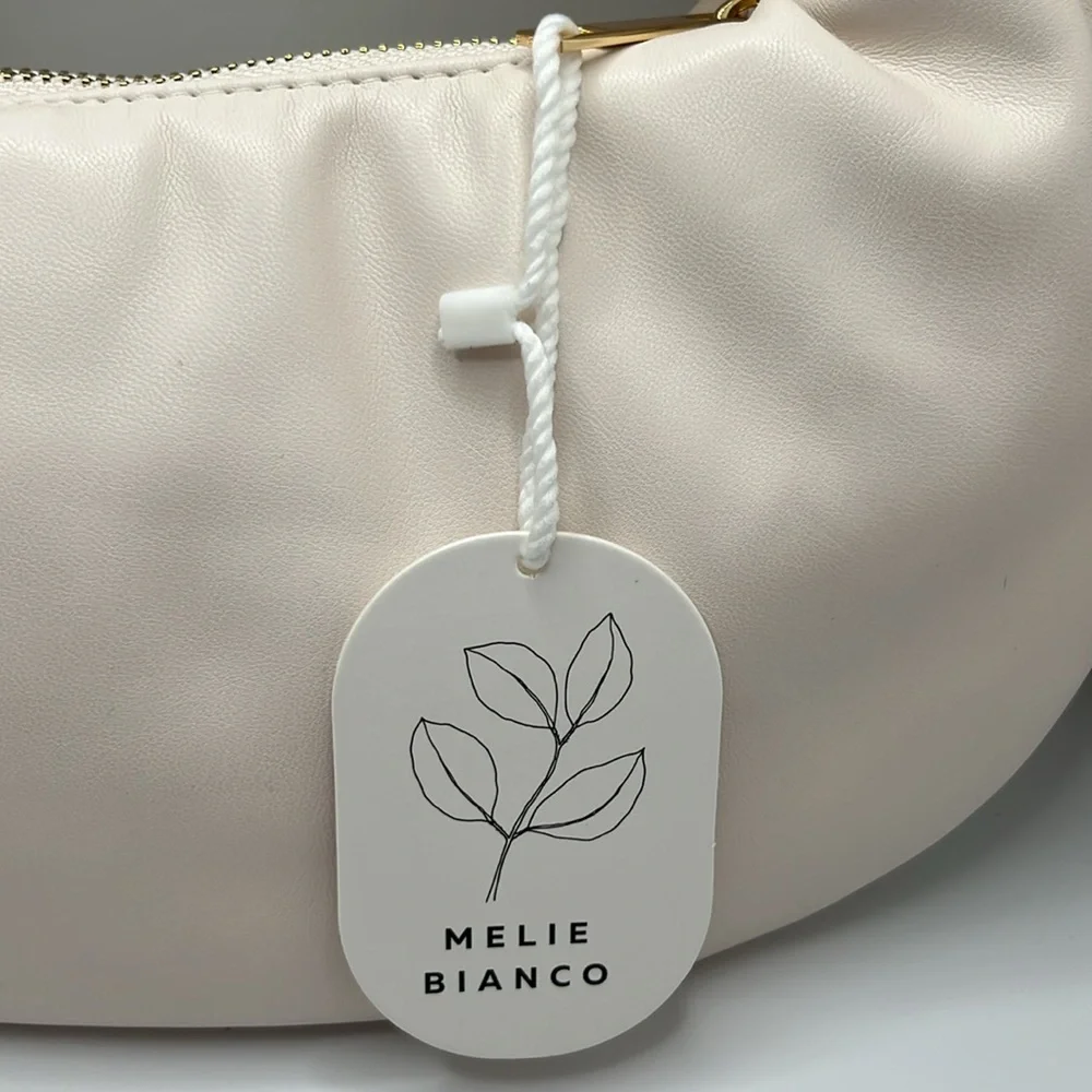 NWT MELIE BIANCO ALEXANDRA VEGAN LEATHER TOP HANDLE PUFFY BAG - Picture 7 of 9